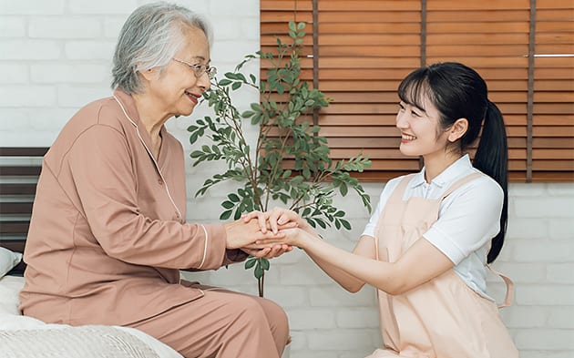 訪問看護の介助の画像